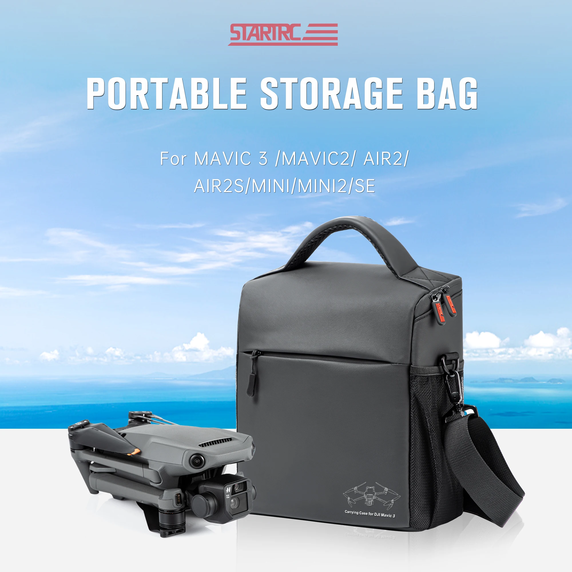 

For DJI air 2s Shoulder Bag for Mavic 3 Mavic 2 mini 2 air 2 Drone Quadcopter Accessory Backpack Portable Traveling Case