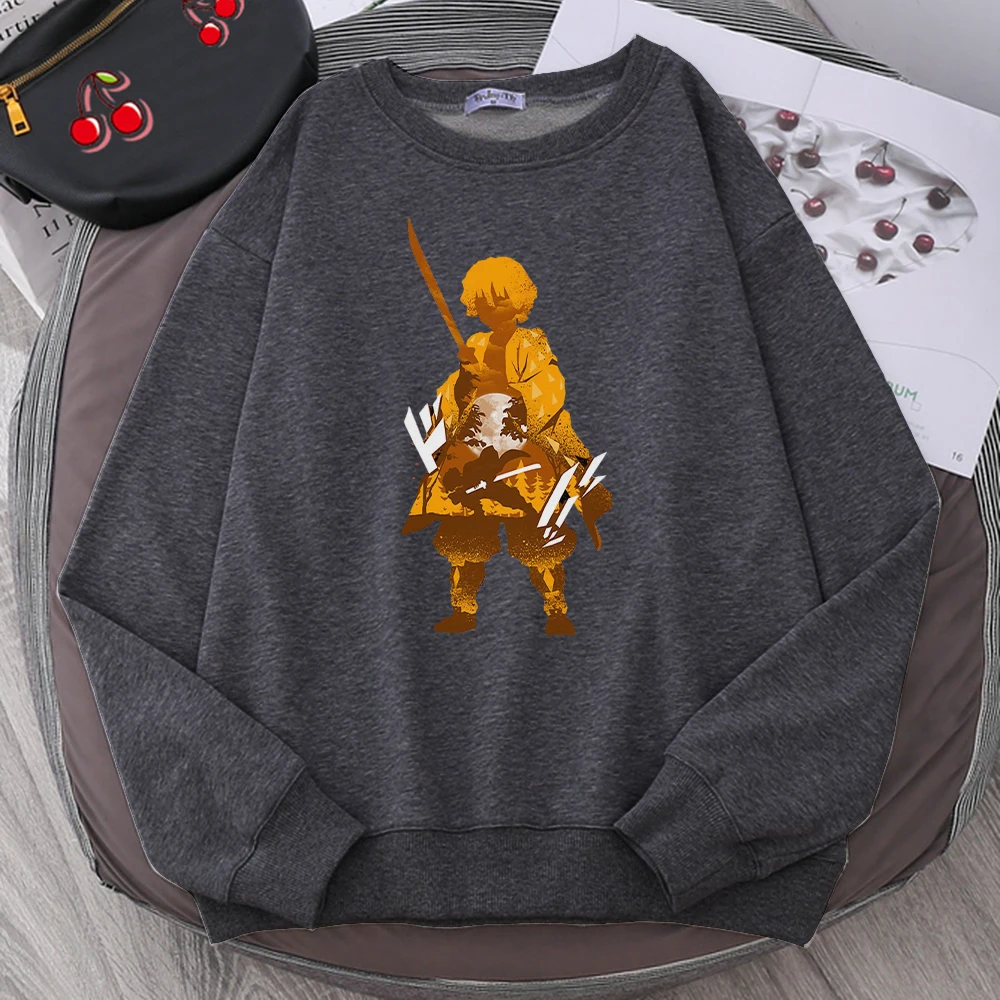 

Anime Men'S Pullover Zenitsu Demon Slay Nidozi Mens Sweatshirts Japanese Streetwear Hoodie Harajuku Men Sweatshirt Sportswear