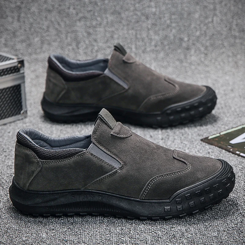 

Men's Casual Shoes Round Toe Thick Bottom Comfortable Non-slip Wear-Resistant Wild Popular Model Spring and Autumn Main Push