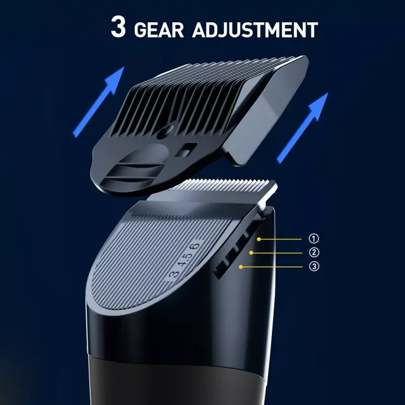 2 in 1 Body Hair Trimmer for Men Pubic Hair Trimmer for Body Groomer Wet/Dry Clippers  Groin Ball Trimmer Shaver enlarge