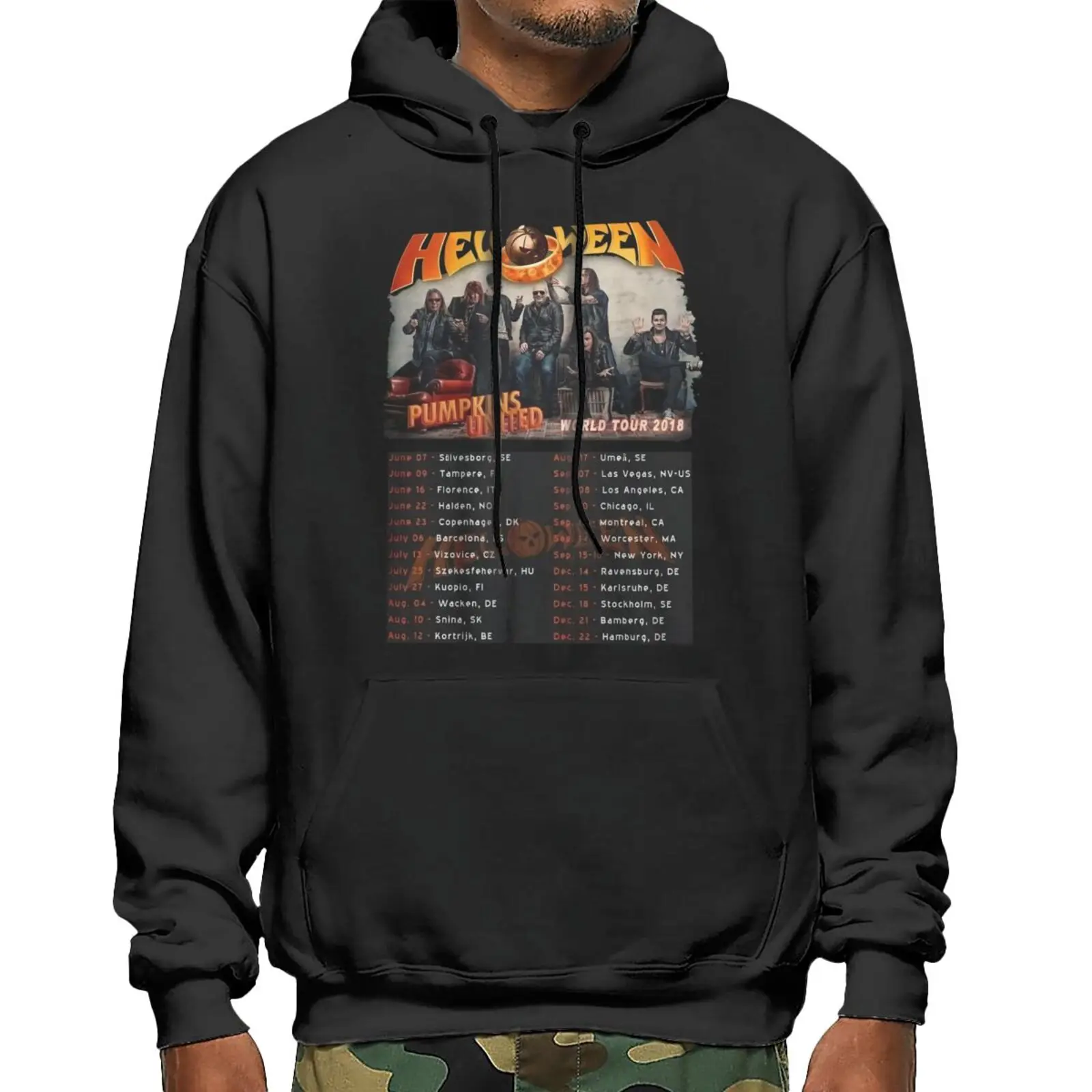 

Helloween Pumpkins United World Tour 5326 Sweatshirts Hoodies Anime Things Zip Hoodie Pullover Women's Sweatshirt Anime Things