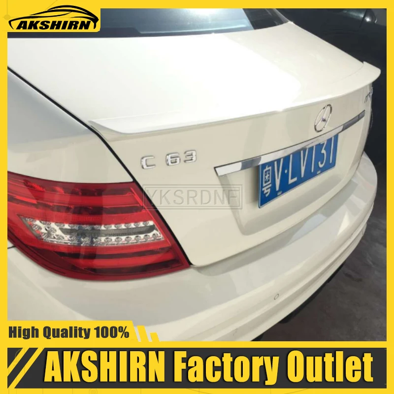 

Спойлер для Mercedes Benz W204 2008-14 C180/C200/C230 C-класс высококачественный спойлер из углеродного волокна для заднего крыла автомобиля цветной задний спойлер