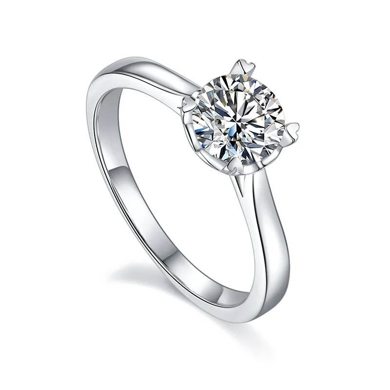 

Luxury Love Cup 1.0ct Moissanite Ring 925 Sterling Silver High Clarity D Color Diamond Rings women ring For Bridal