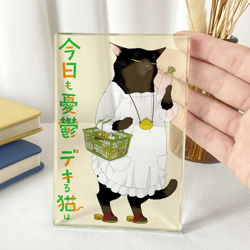 Аниме стоячая модель Косплей настольное украшение мастерская кошка снова