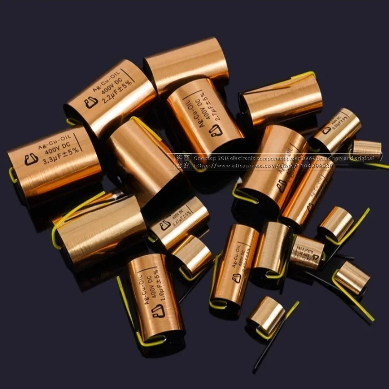 Медный конденсатор Pan Ocean Ag-Cu-Oil 250 В-630 В 1 шт