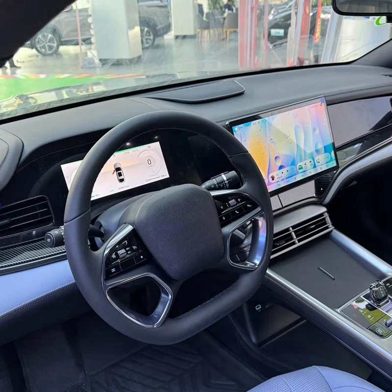 Car Center Dashboard Trim Decoration Strip Carbon Fiber Color For BYD Seal / ATTO 4