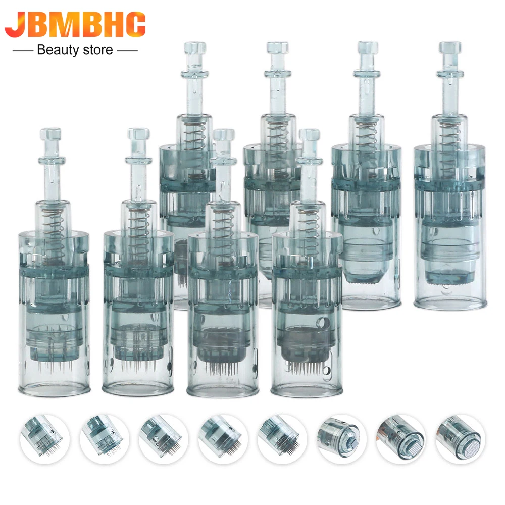 

50pcs Dr Pen M8 Microneedling Cartridges Professional Dermapen Mesotherapy Needles Derma Pen Bbglow Drag Nano MTS Micrneedles