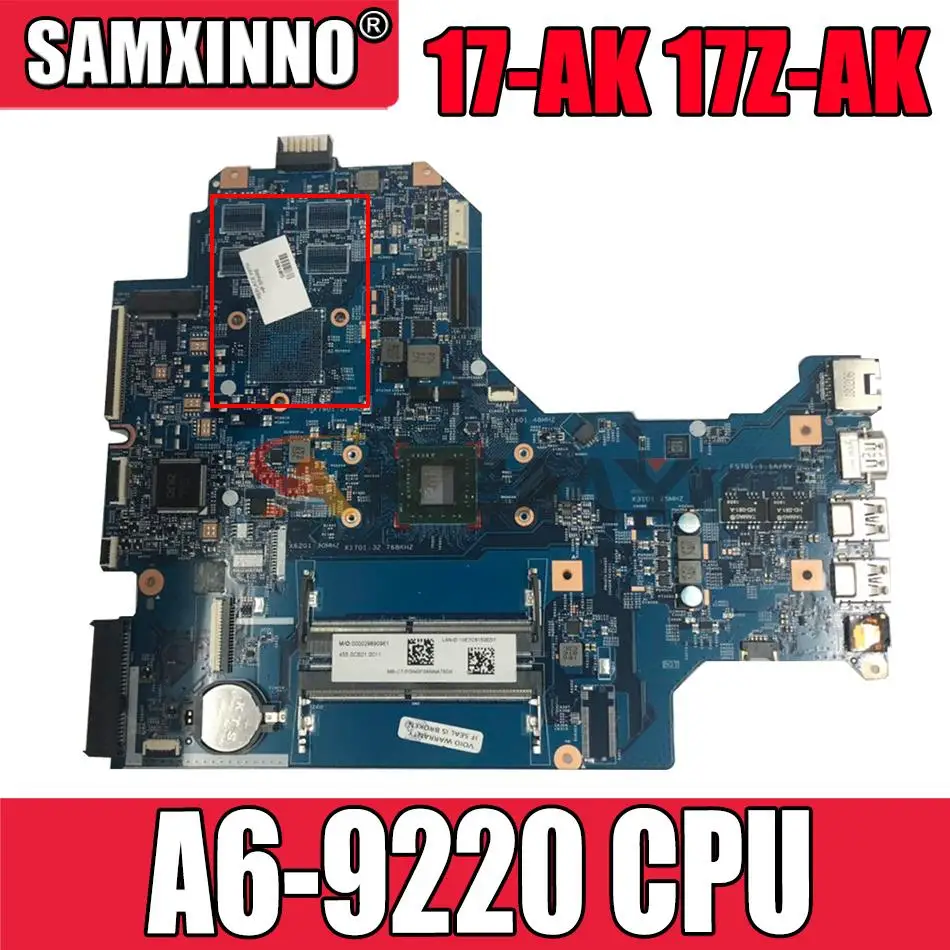 

926191-601 926191-001 для HP 17-AK 17Z-AK 17Z-AK000 16892-2 материнская плата для ноутбука A6-9220 ЦП DDR4
