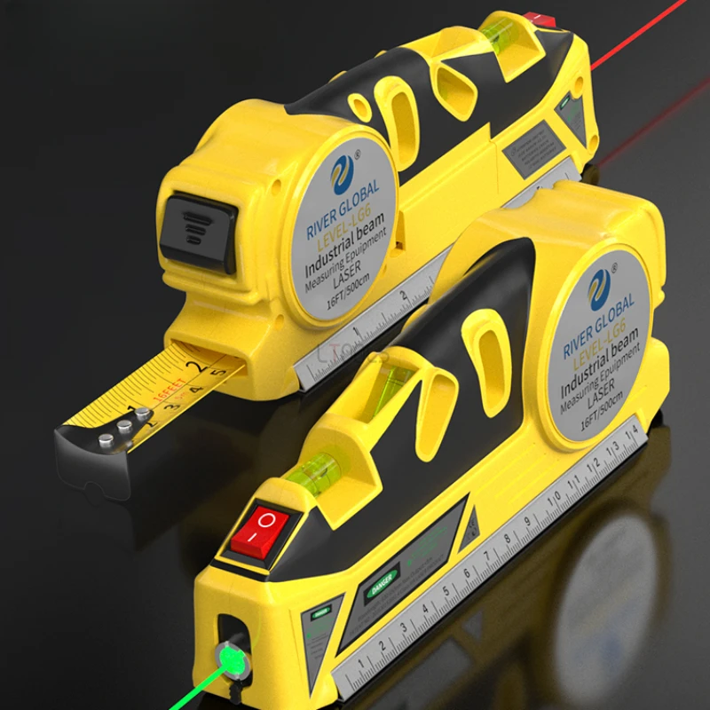 Лазерный уровень многофункциональный красный зеленый внешний Нивелир высокая