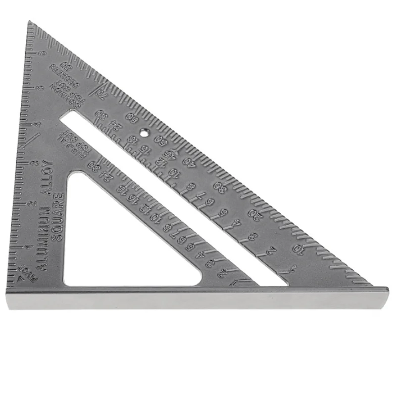 

Triangle Ruler 7Inch Aluminum Angle Protractor Speed Metric Square Measuring Ruler For Building Framing Tools Gauges