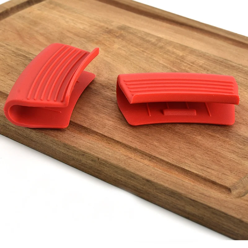 

1Pair Non Stick Heat Resistant Pot Clips Hot Plate Clip Cooking Insulation Oven Mitts Anti-slip Silicone Gloves Baking Tool