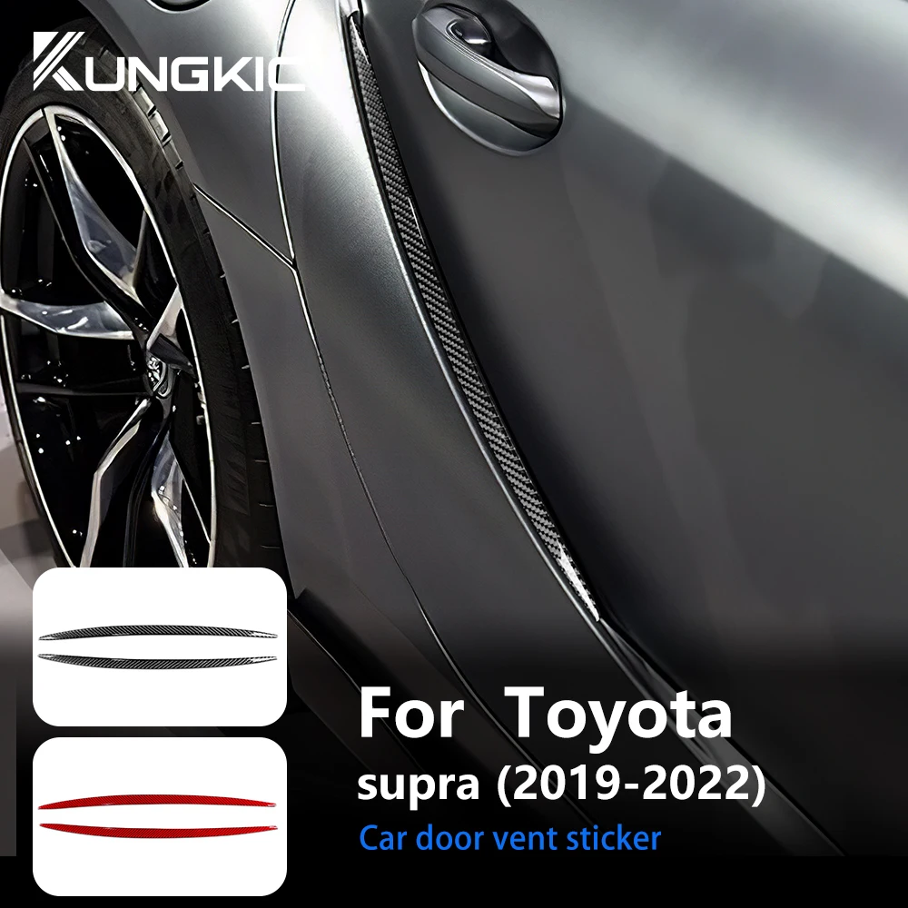

Внутренняя отделка для Toyota Supra GR A90 A91 MK5 2019 2020 2021 2022 для LHD RHD наклейка на дверь автомобиля из настоящего углеродного волокна