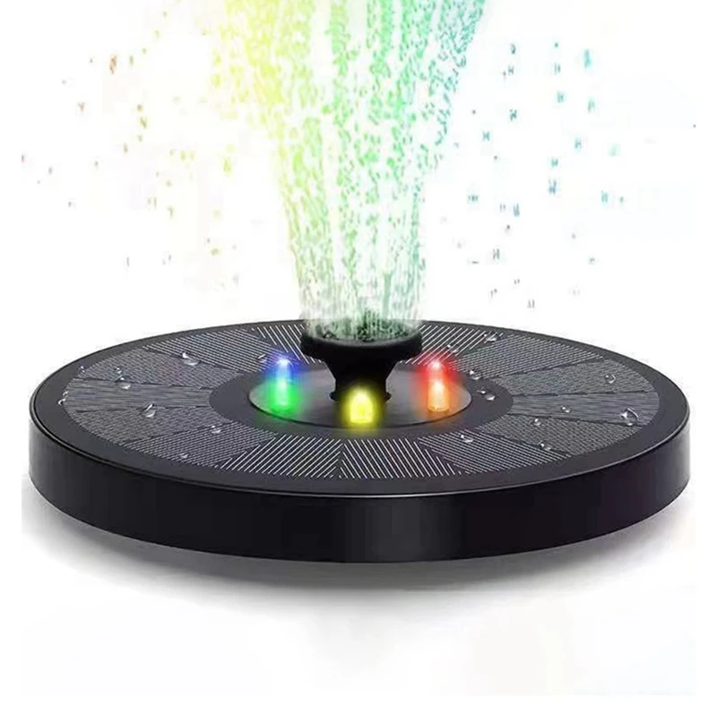 

Solar Fountain 3W Solar Powered Bird Bath Fountains With Flower, Outdoor Water Feature Solar Fountain