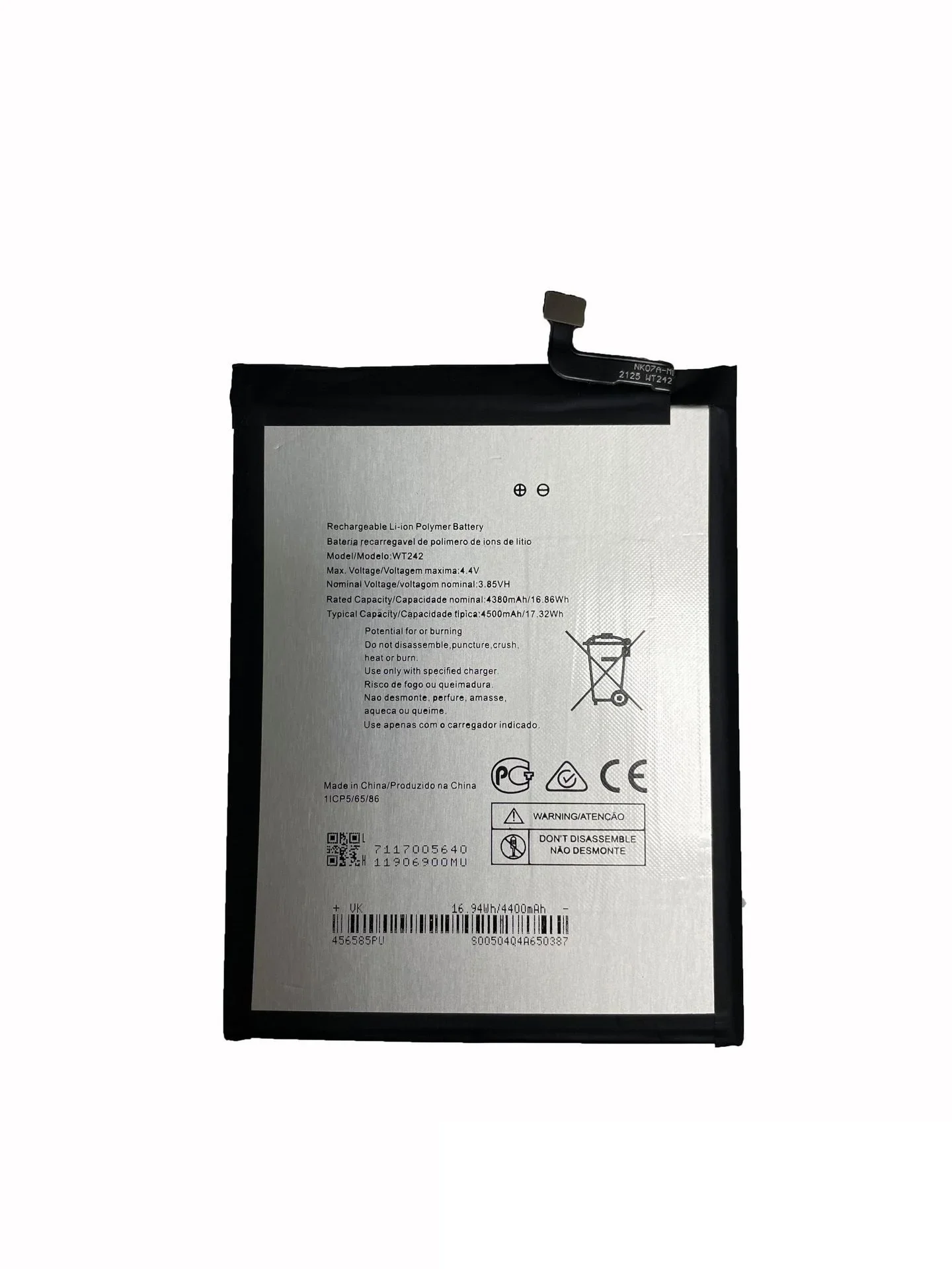 Новый аккумулятор WT242 емкостью 4500 мАч для Nokia 2 4 TA-1274 TA-1275 TA-1270 TA-1277 аккумуляторы