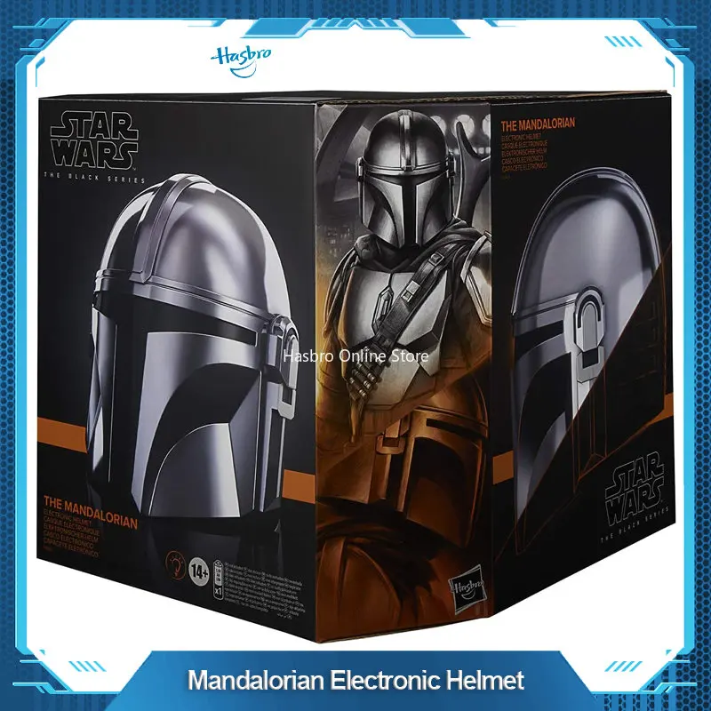 

Hasbro STAR WARS The Black Series The Mandalorian Premium Electronic Helmet Roleplay Collectible Toys for Halloween Gift F0493
