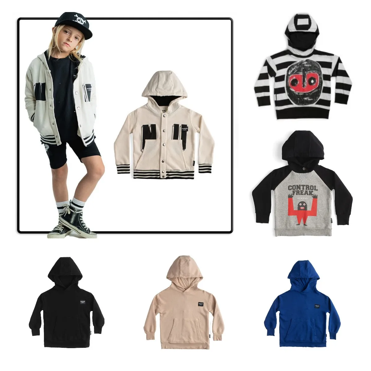 

Куртка с капюшоном для мальчиков, с принтом