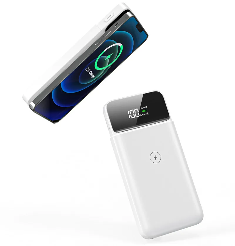 

Fast charging 10000mah magnetic portable slim charger qi 15w wireless power bank oem ce rohs for phone smart watch earphone