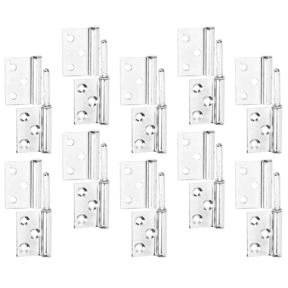 

10 Pcs Exterior Door Hinges Doors Interior Take Lift Installation Kit Small Wood