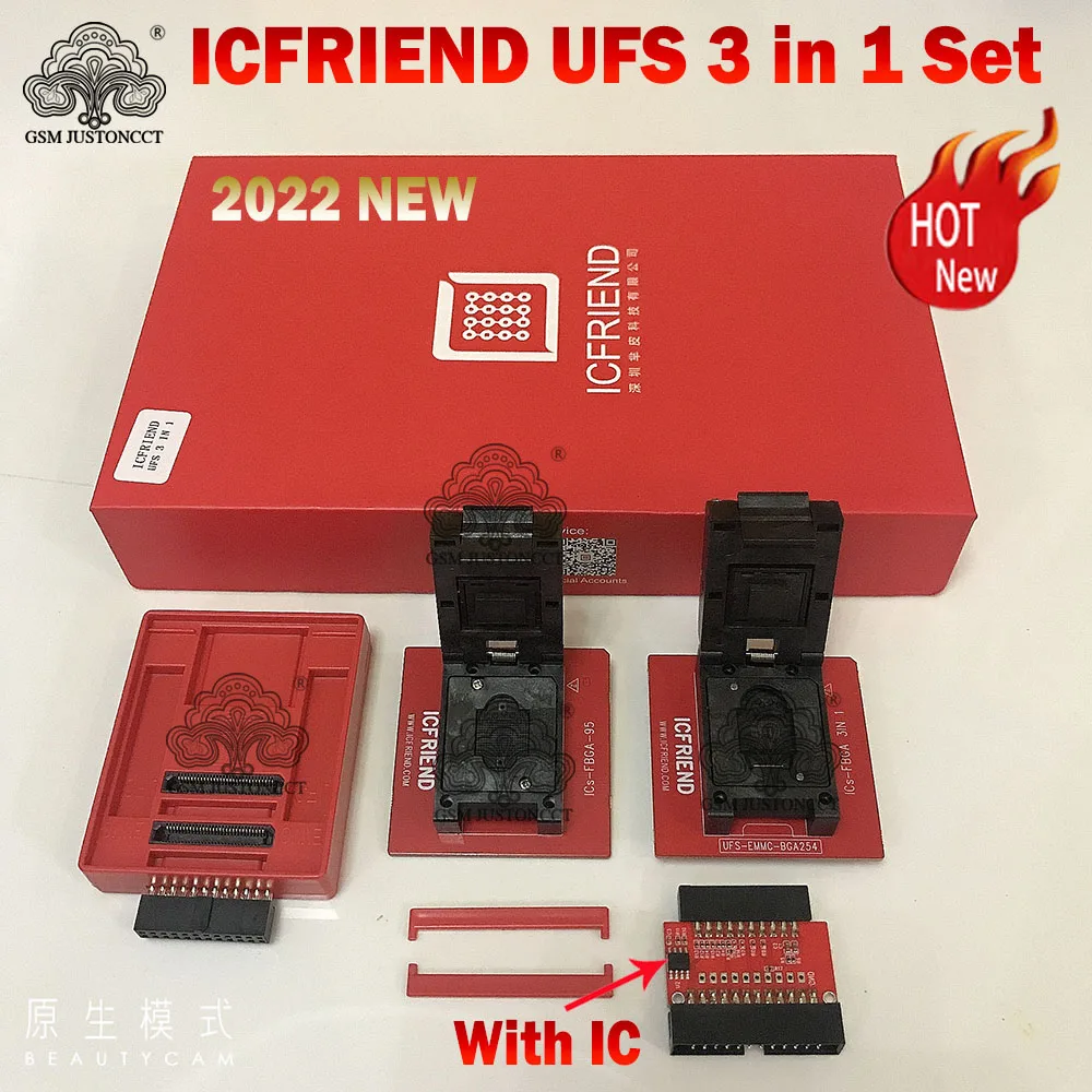 Новинка 2022 оригинальные UFS разъем адаптера ICFriend ICs-UFS 3 в 1 поддержка BGA254 BGA153 BGA95 для
