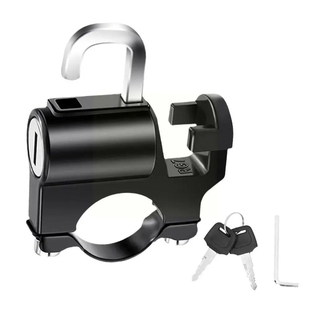 

Обновленный замок для мотоциклетного шлема с крючком, противоугонные замки для крепления на руль с 2 ключами и установкой Y9F4