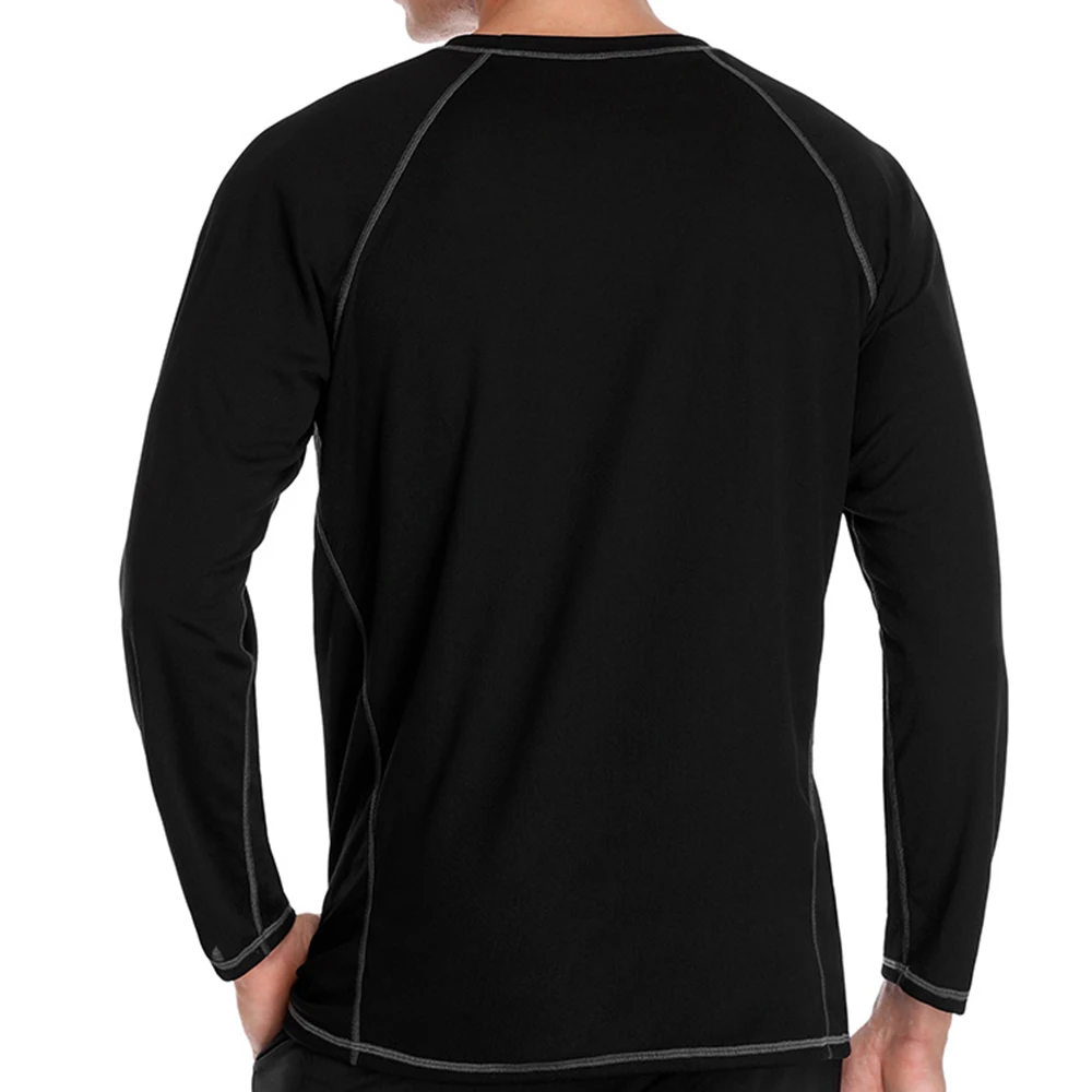 2022 Men's Fashion Split Long Sleeve Swimming Surf Top Sunscreen Quick Dry Water Sports Beach Swimming Snorkeling Surfing Suit