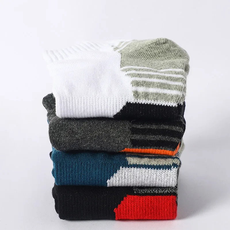 5 Pairs High Quality Socks Men Summer Outdoor Casual Cotton Socks Short Breathable Black Ankle Socks Run Sports Socks