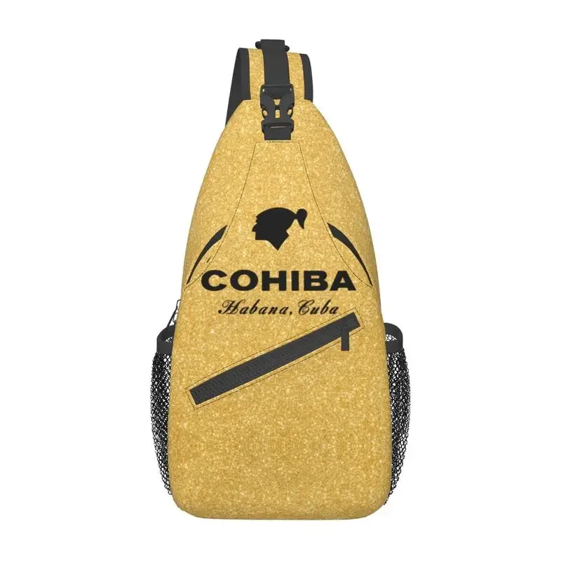 

Fashion Cuban Cohiba Cigars Sling Bag for Traveling Men's Crossbody Chest Backpack Shoulder Daypack