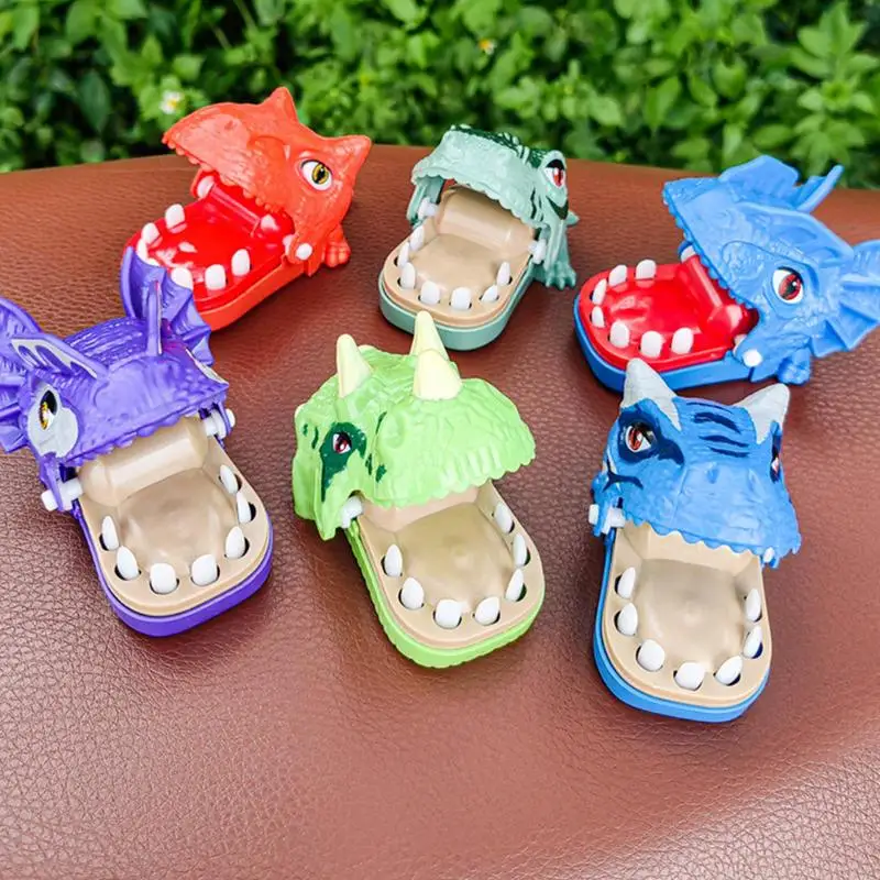 Игра на палец в форме динозавра игрушка зубы детская для тренировки реакции
