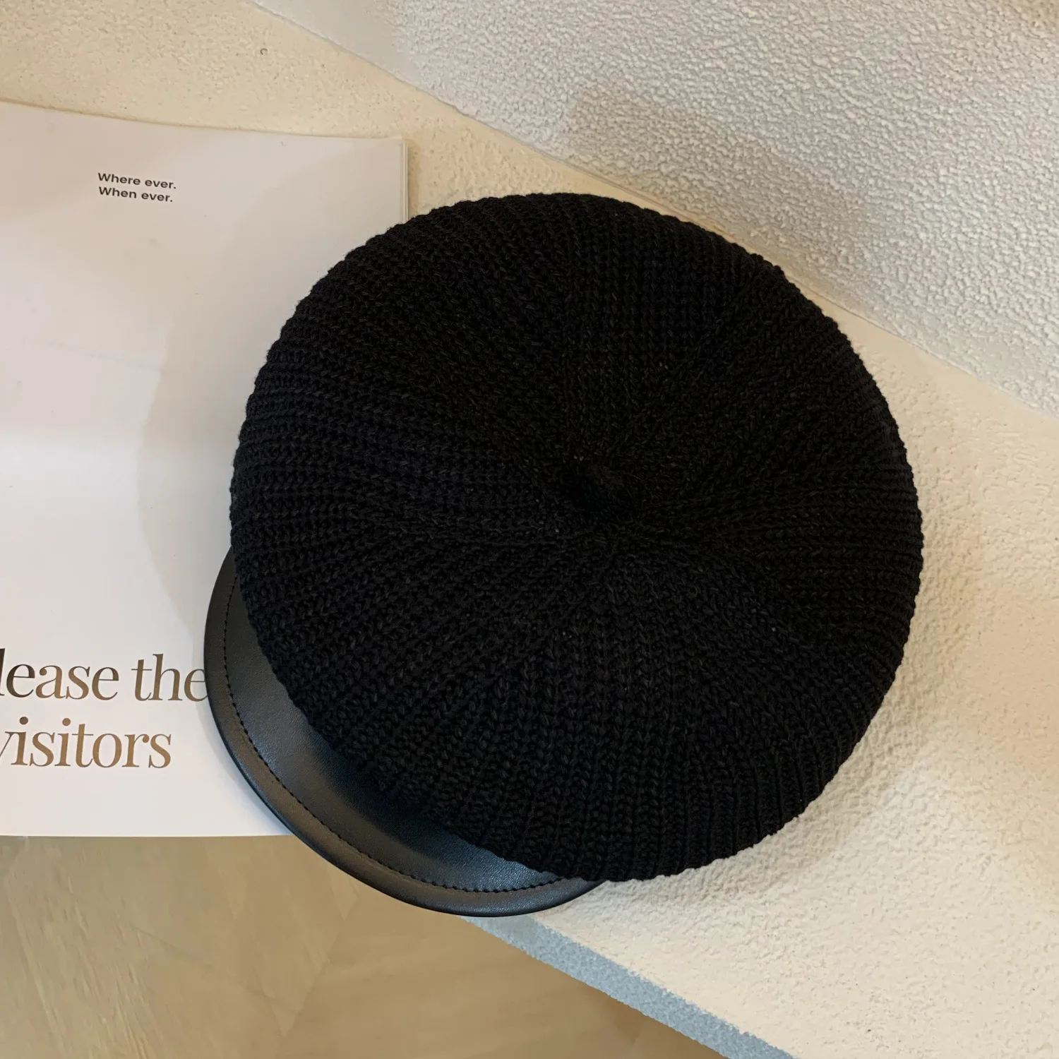 Новинка осенне-зимний женский модный плотный вязаный берет универсальная