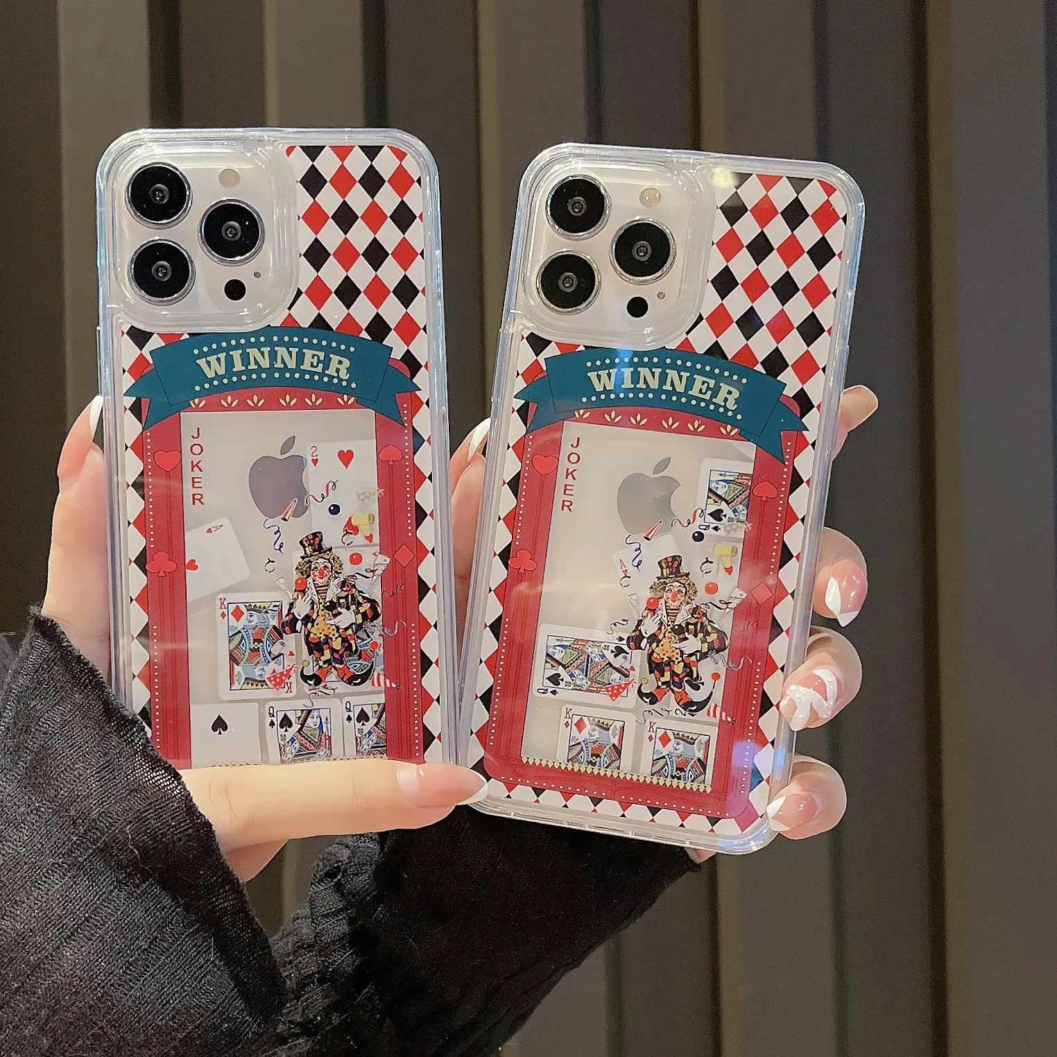 

3D quicksand Poker pattern For iphone XR X XS 11 12Pro 12Promax 12 13 13Pro 13Promax 14 14ProMax 14Pro Straight edge hard shell