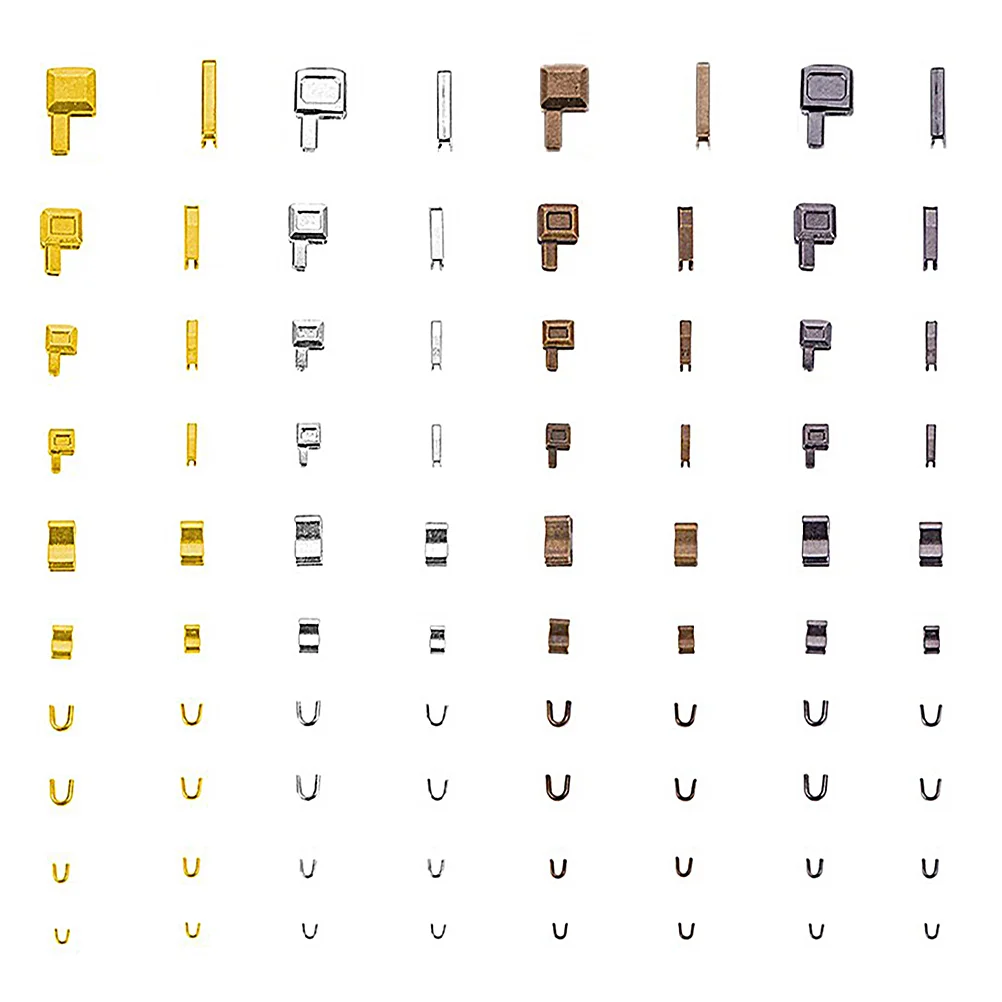 

32 Sets Metal Luggage Zipper Head Repair Kit Bottom Stop Clothes Accessories Plug Garment Replacement Clothing