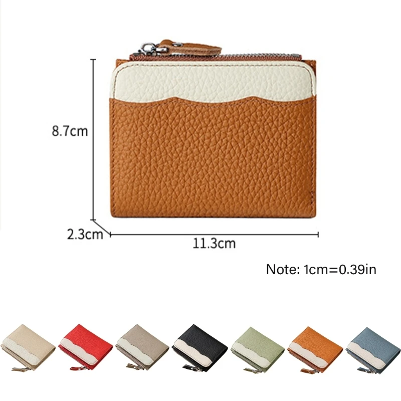 Маленький кошелек для женщин блокирующий футляр монет из искусственной кожи ecure