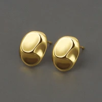 new 2022 trend hoop earrings for women sleeper 14k gold round earring fashion wedding cute original designer girl luxury jewelry