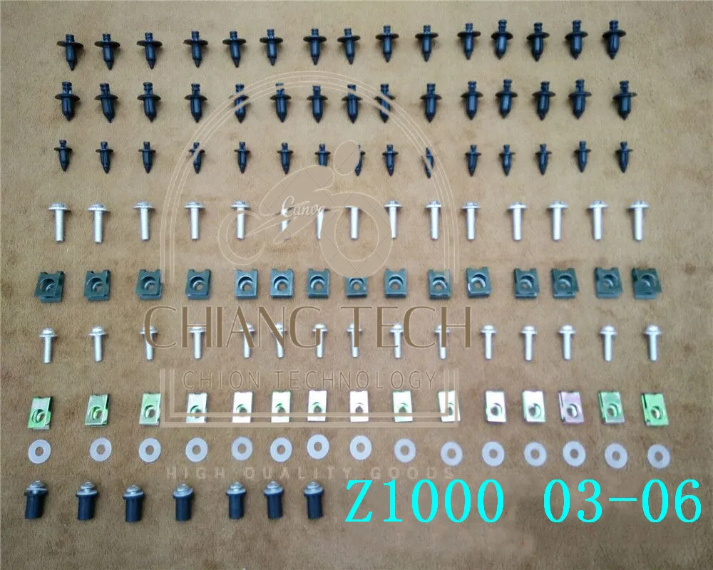 

Комплект обтекателей болты для кузова винты для Kawasaki Z1000 2003-2006