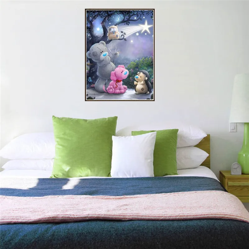 Алмазная живопись 5D сделай сам наборы для вышивки крестиком рисунок медведя