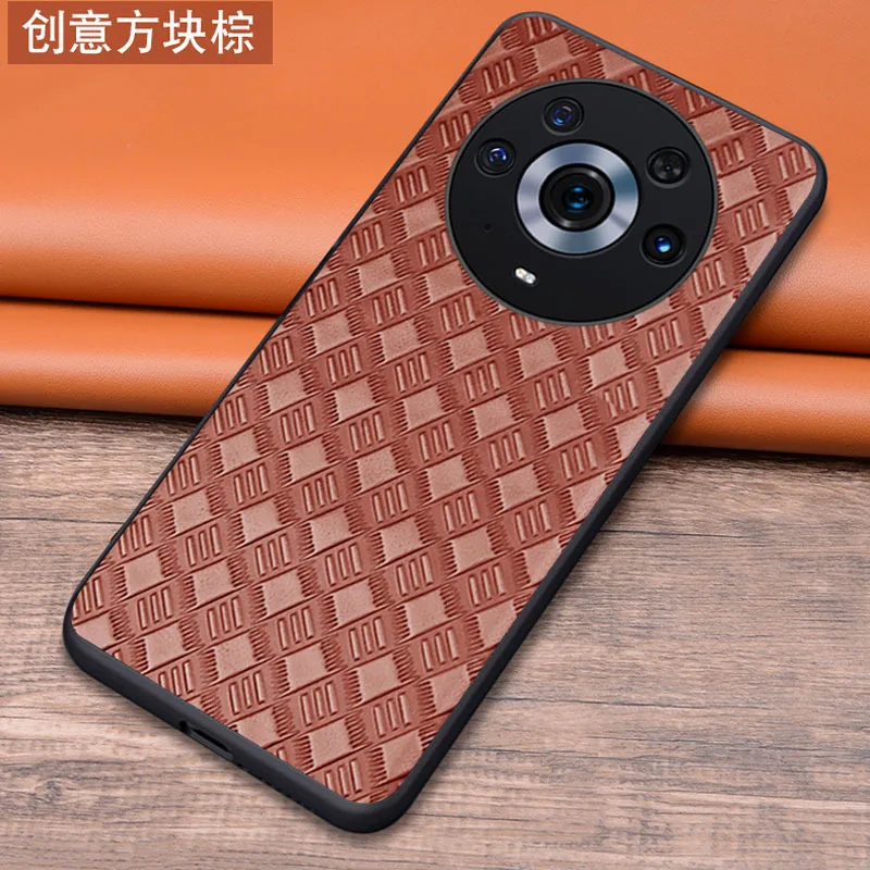 Hot New Genuine Leather Luxury Crocodile Head Phone Case For Honor Magic 3 Pro Cover For Honor Magic3 Pro 6.76 Inch Cases
