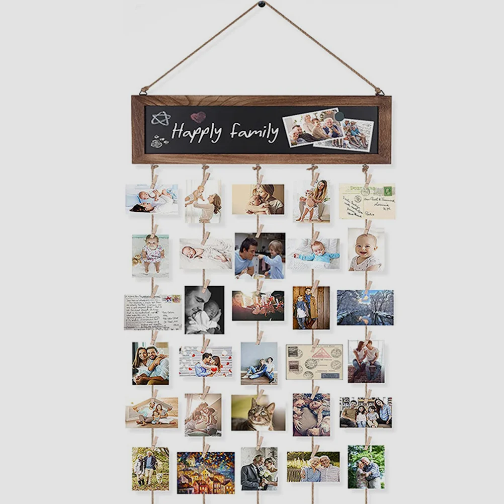 

Hanging Photo Display Wall Photo Picture Frame Picture Hanger Photo Home Office Decor Wall Art Organizer Pictures Frame Holder