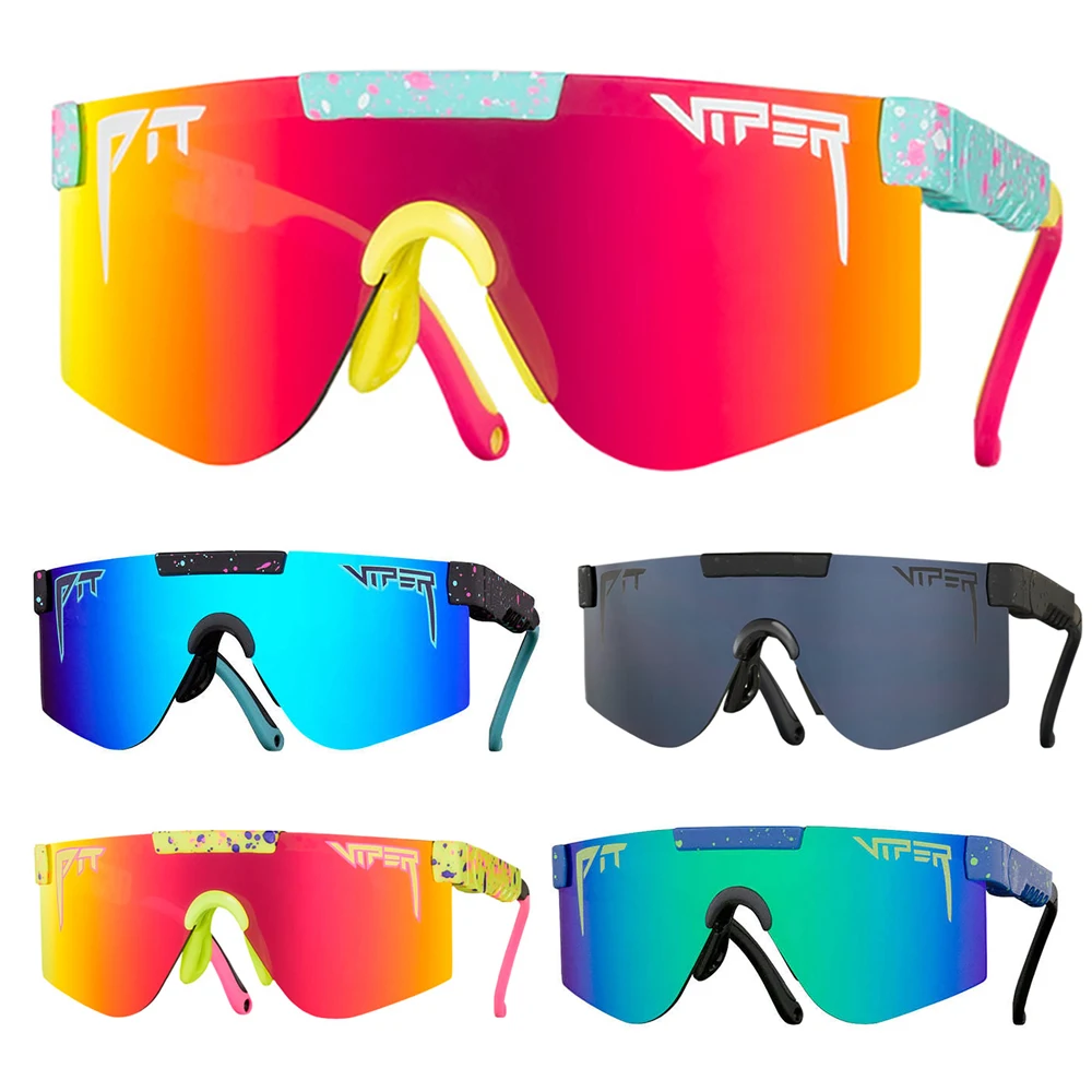 

Brand Pit viper XS Sunglasses Boys Girls Colorful Mirrored Polarized Sun Glasses For Kids UV400 Protection Goggles With Case
