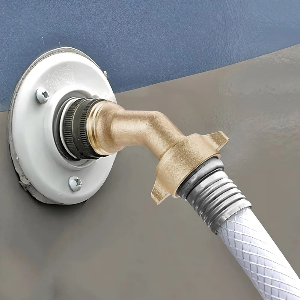 Соединитель садового шланга 3/4 дюйма 45 градусов твердые латунные фитинги