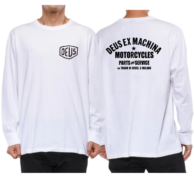 Хлопковые футболки с длинным рукавом DEUS EX MACHINA стиль хип-хоп женская модная