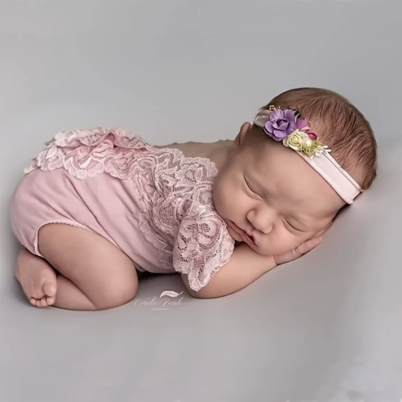 5Styles Newborn Photography Props Baby Girls Accessories Lace Photo Accessories Baby Photography Outfits