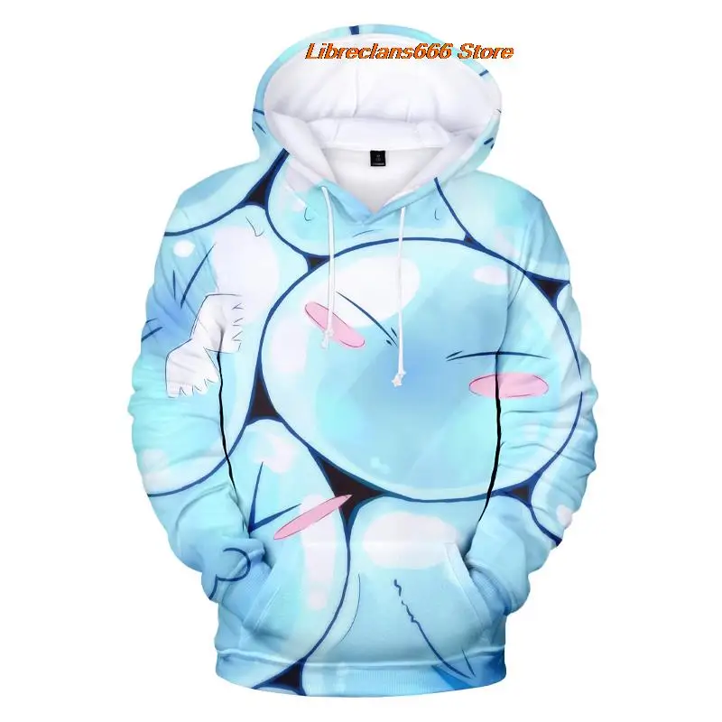 

Harajuku Anime That Time I Got Reincarnated As A Slime 3D Print Hoodies Boy Oversized Sweatshirt Cartoon Men Pullover Streetwear