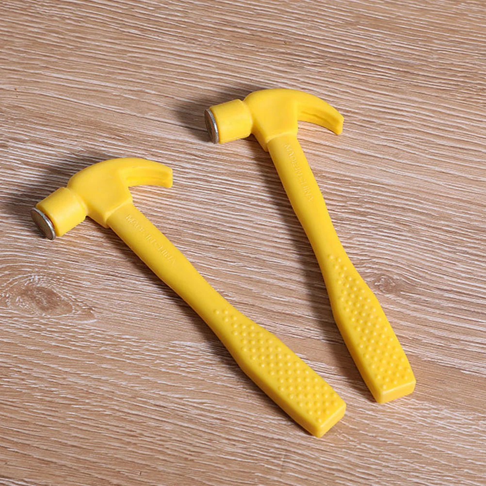 

2 Pcs Childrens Toys Hammer Pounding Tool Chidrens Kids Mallet Mini Plastic Small