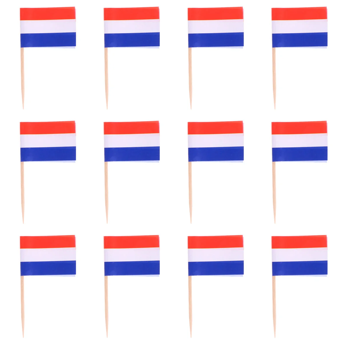 

200pcs Toothpicks National Flag Flag Cupcake Toppers Toothpick for Festival