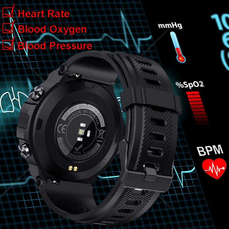 Мужской смарт-браслет с GPS мужской фитнес-трекер для Android IOS уличный