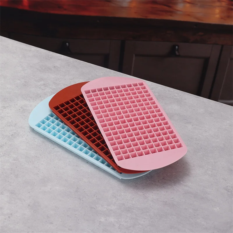 Форма для мини-кубиков льда 160 ячеек многоразовая силиконовая форма