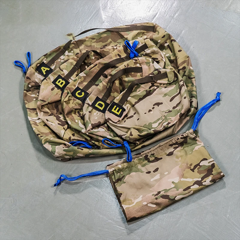 Outdoor Military 6-Piece Hard Core Trunk Storage Bag Travel Equipment Integrated Finishing BAg Yaw Material