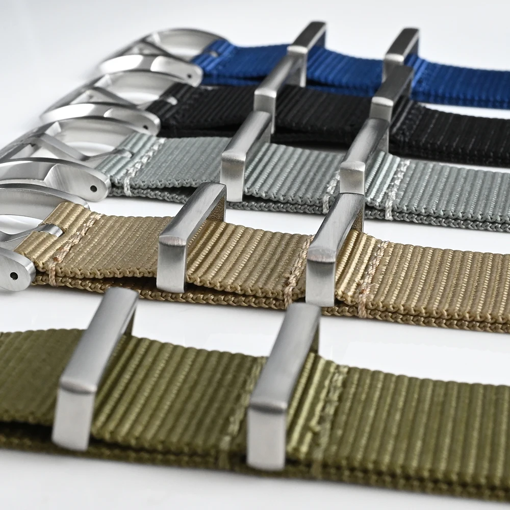 San Martin Nato Nylon Strap Paratrooper 20mm Military Watchband Sports Comfortable Universal Interface Pin Buckle Durable Sport