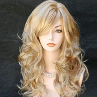 european and american wig fashion women gradient golden long curly hair cosplay wig black gradually wine red wigs