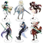 Фигурки аниме Genshin Impact акриловая модель на подставке, 15 см